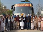 ਸ਼ਰਧਾਲੂਆਂ ਨੂੰ ਪਵਿੱਤਰ ਸ਼ਹਿਰ ਅੰਮ੍ਰਿਤਸਰ ਦੇ ਦਰਸ਼ਨ ਕਰਵਾਉਣ ਲਈ ਬੱਸ ਰਵਾਨਾ 
